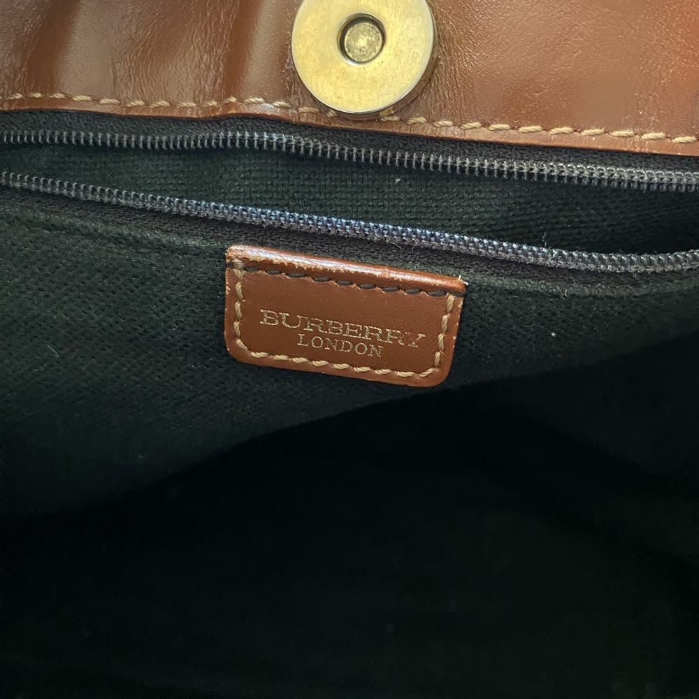 Burberry Beige and Brown Check Shoulder Bag - Picture 14 of 16
